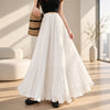 women's Solidi pleated skirt