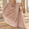 women's Solidi pleated skirt